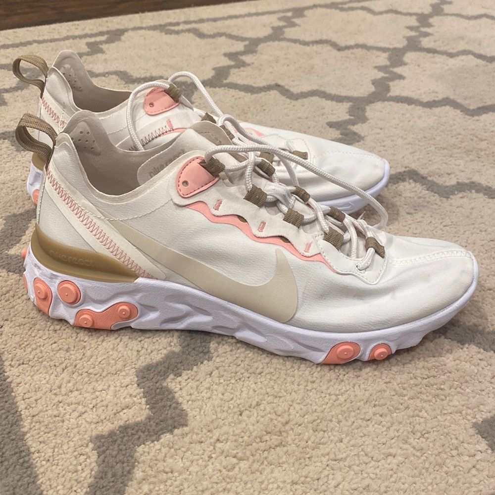 Nike React Element 55 Phantom / Light Orewood Brown Running Size 9 GUC running